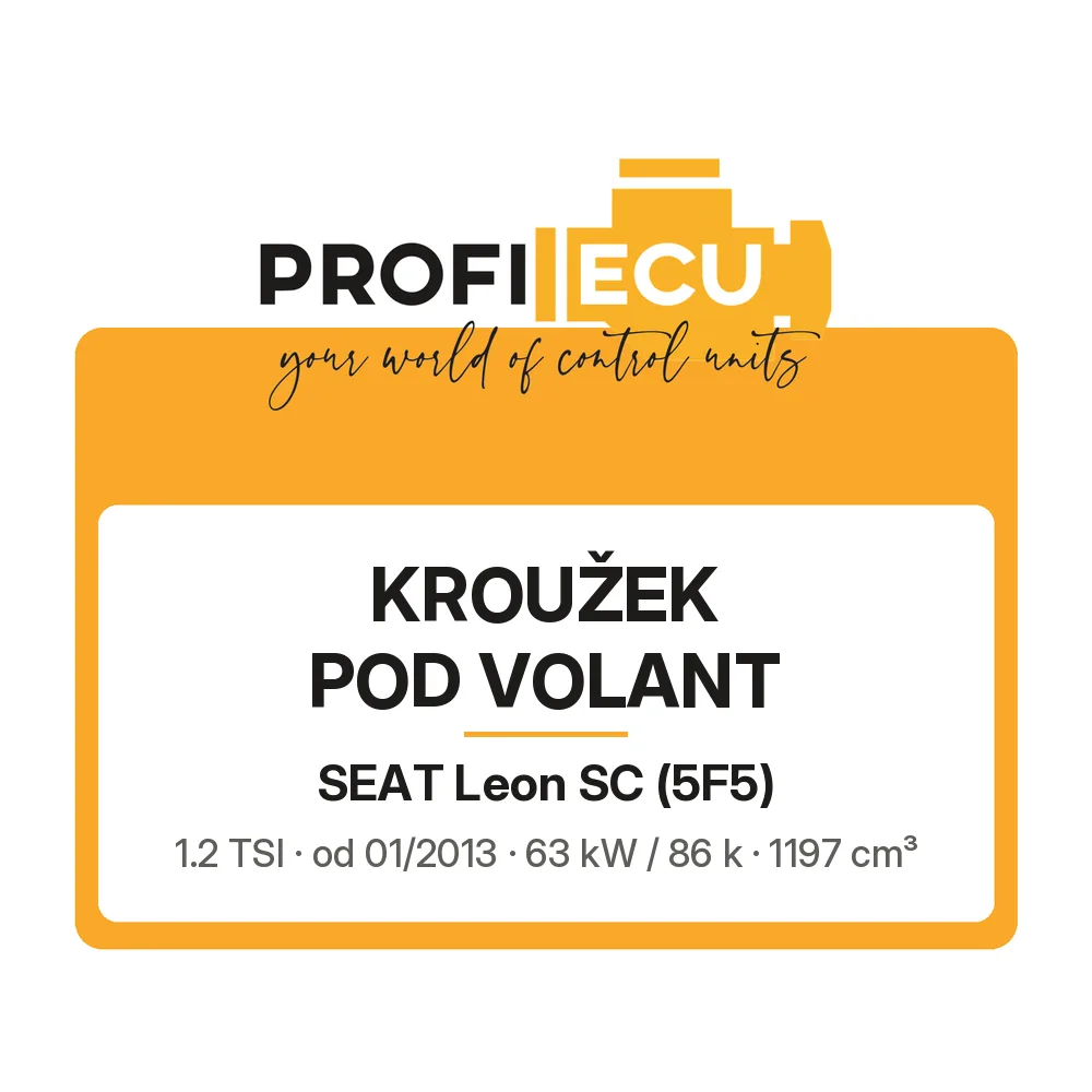 Etiketa ProfiECU: Kroužek pod volant pro Seat Leon SC 1.2 TSI 63 kW