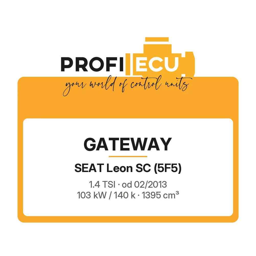 Etiketa ProfiECU: GATEWAY pro Seat Leon SC 1.4 TSI 103 kW