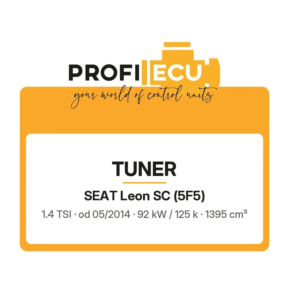 Etiketa ProfiECU: Tuner pro Seat Leon SC 1.4 TSI 92 kW