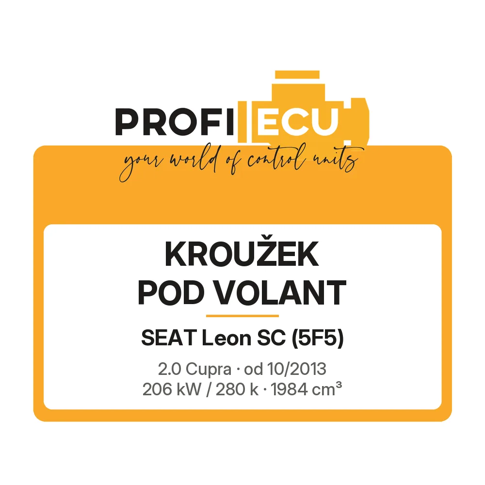Etiketa ProfiECU: Kroužek pod volant pro Seat Leon SC 2.0 Cupra 206 kW