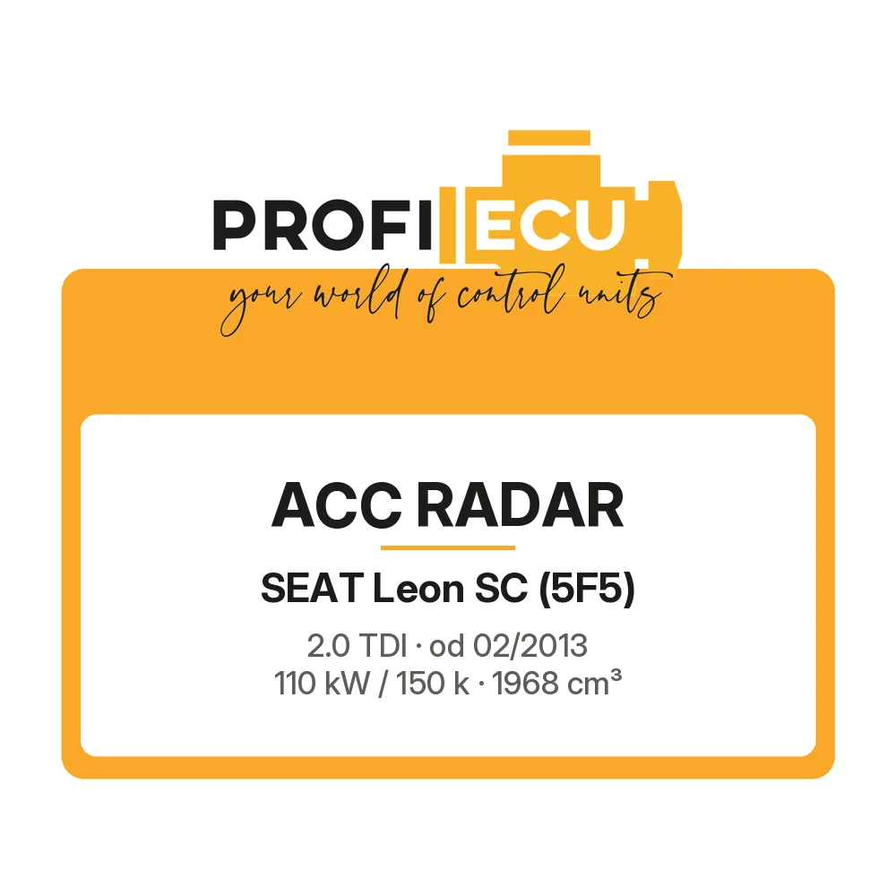 Etiketa ProfiECU: ACC Radar pro Seat Leon SC 2.0 TDI 110 kW