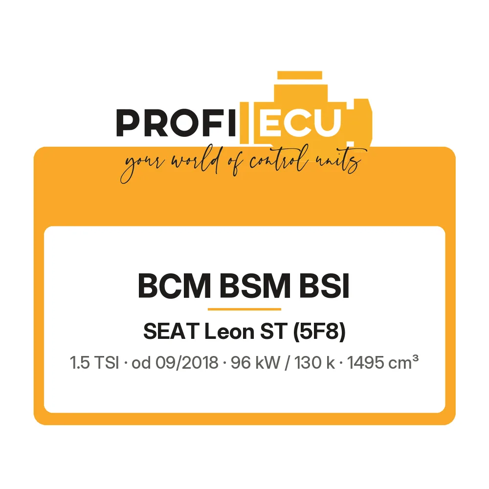 Etiketa ProfiECU: BCM BSM BSI pro Seat Leon ST 1.5 TSI 96 kW