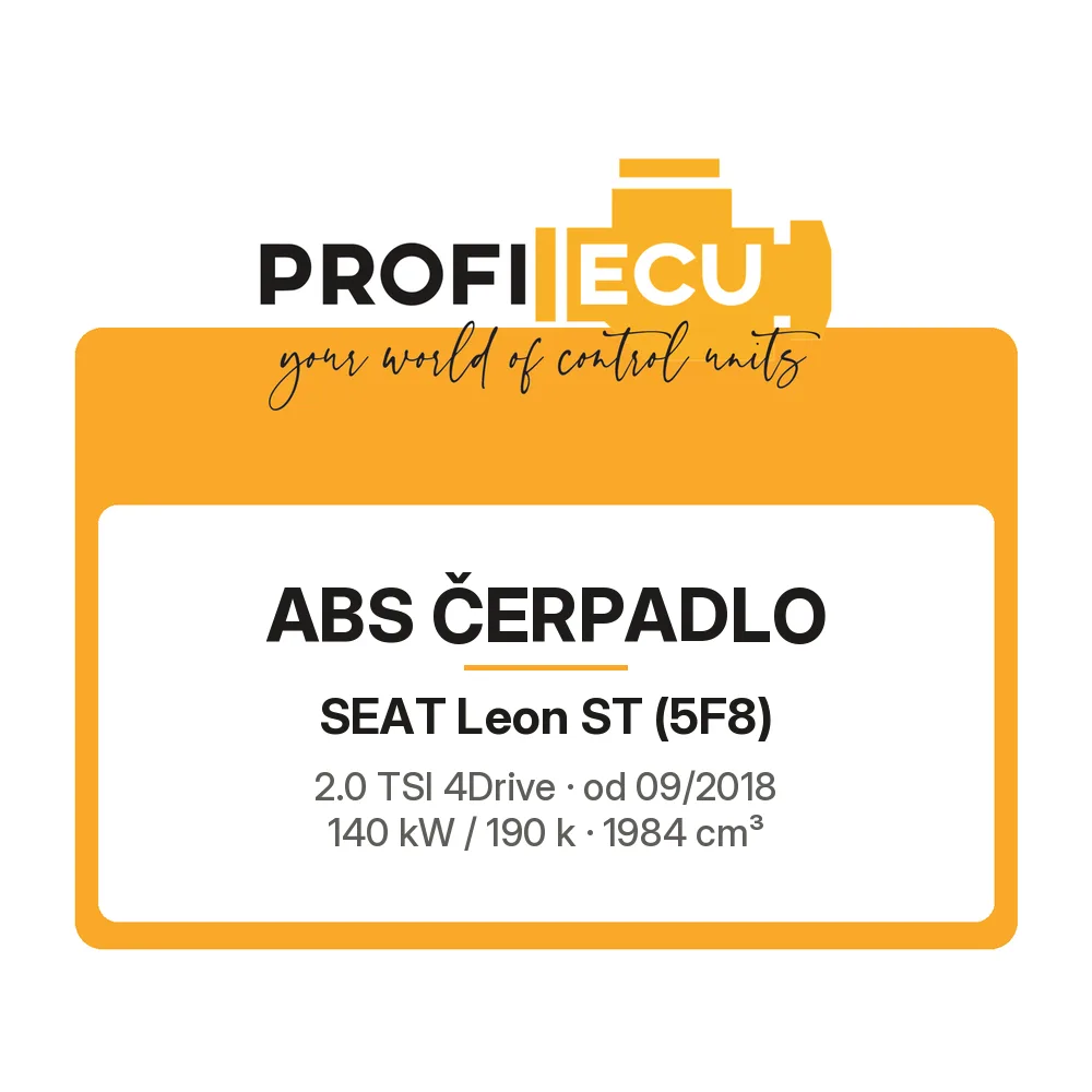 Etiketa ProfiECU: ABS čerpadlo pro Seat Leon ST 2.0 TSI 4Drive 140 kW