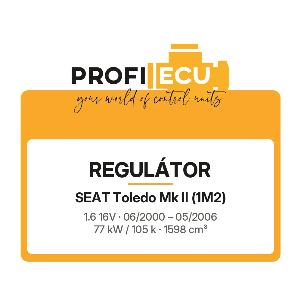 Etiketa ProfiECU: Regulátor pro Seat Toledo Mk II 1.6 16V 77 kW