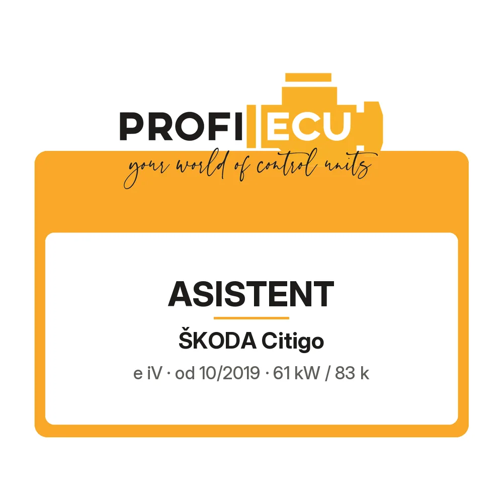 Etiketa ProfiECU: ASISTENT pro Škoda Citigo e iV