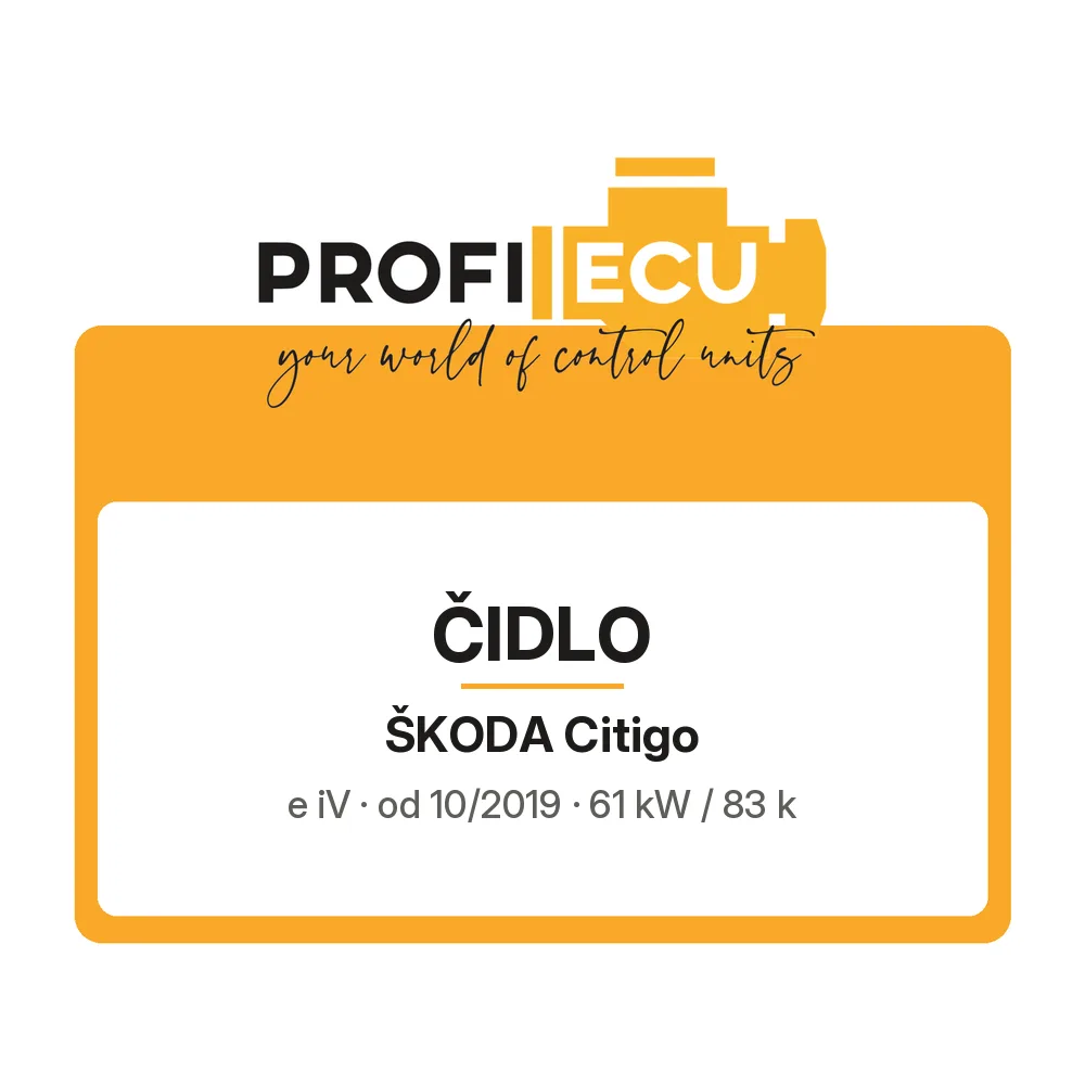 Etiketa ProfiECU: Čidlo pro Škoda Citigo e iV