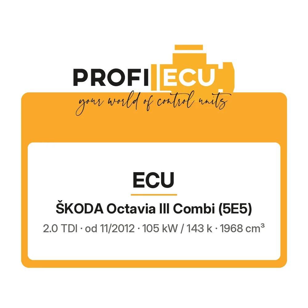 Etiketa ProfiECU: ECU pro Škoda Octavia III Combi 2.0 TDI 105 kW