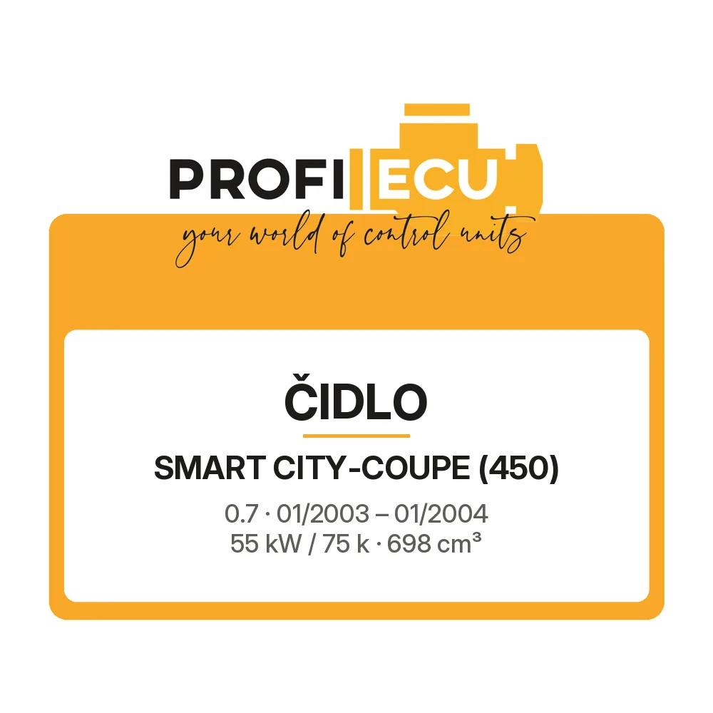 Etiketa ProfiECU: Čidlo pro Smart CITY-COUPE 0.7 55 kW