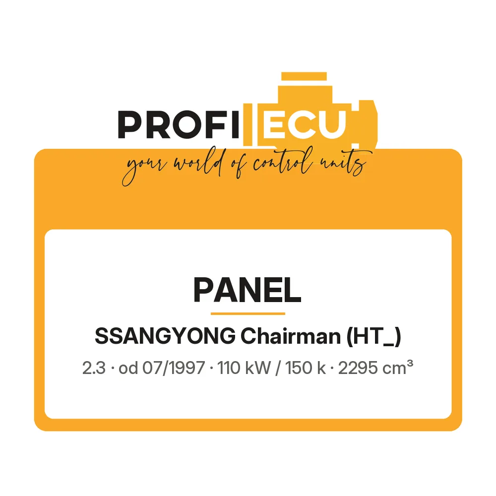 Etiketa ProfiECU: Panel pro SsangYong Chairman 2.3 110 kW