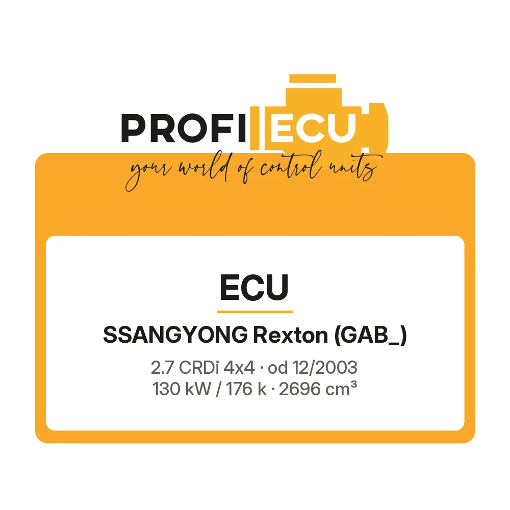 Etiketa ProfiECU: ECU pro SsangYong Rexton 2.7 CRDi 4x4 130 kW