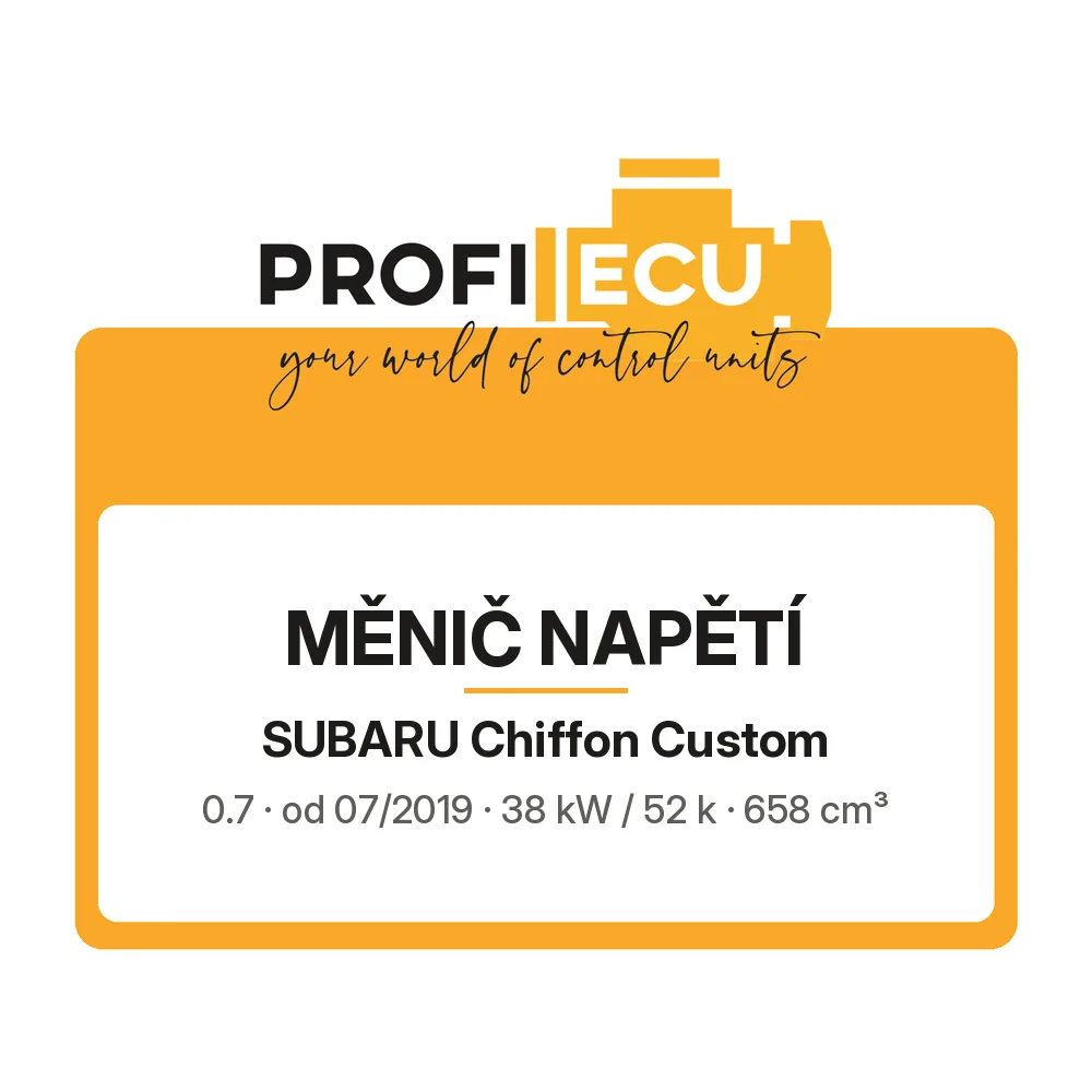 Etiketa ProfiECU: Měnič napětí pro Subaru Chiffon Custom 0.7 38 kW