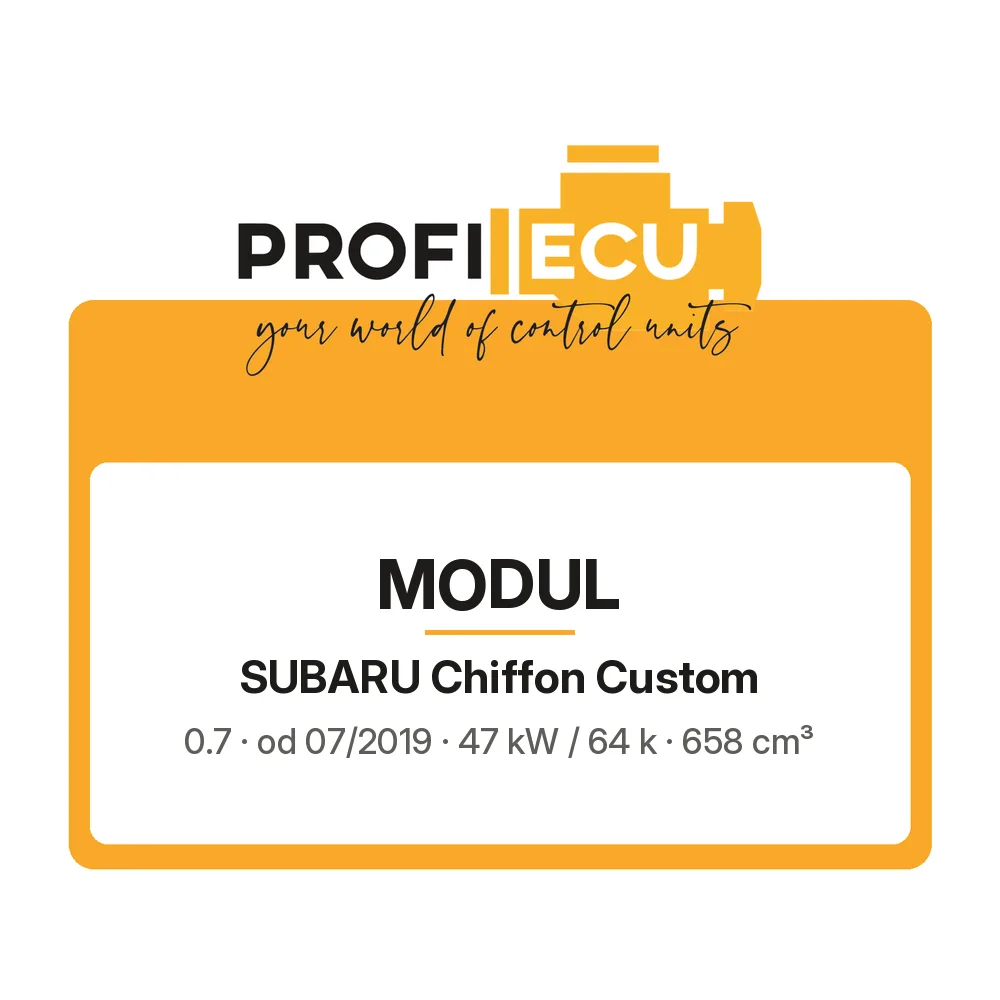Etiketa ProfiECU: Modul pro Subaru Chiffon Custom 0.7 47 kW