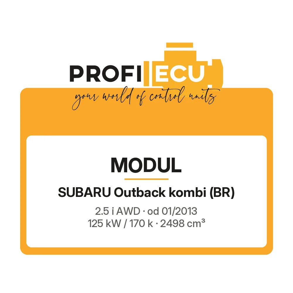 Etiketa ProfiECU: Modul pro Subaru Outback kombi 2.5 i AWD 125 kW