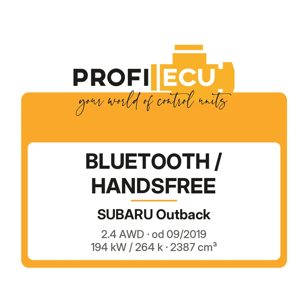 Etiketa ProfiECU: Bluetooth / Handsfree pro Subaru Outback 2.4 AWD 194 kW