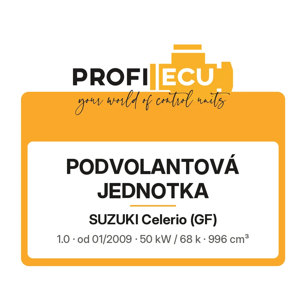 Etiketa ProfiECU: Podvolantová jednotka pro Suzuki Celerio 1.0 50 kW