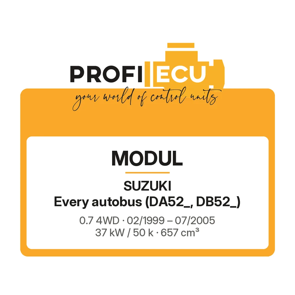 Etiketa ProfiECU: Modul pro Suzuki Every autobus 0.7 4WD 37 kW
