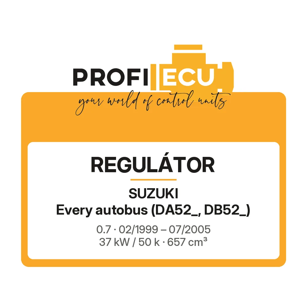Etiketa ProfiECU: Regulátor pro Suzuki Every autobus 0.7 37 kW