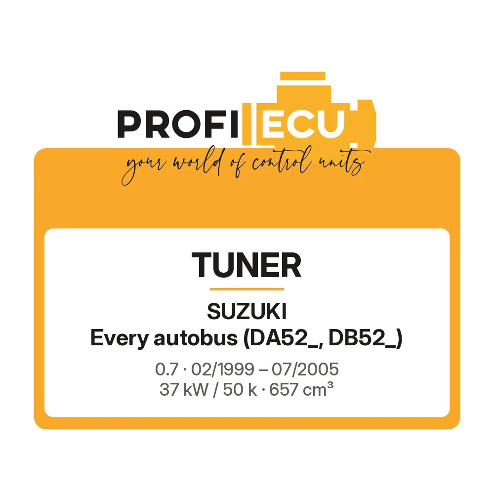Etiketa ProfiECU: Tuner pro Suzuki Every autobus 0.7 37 kW