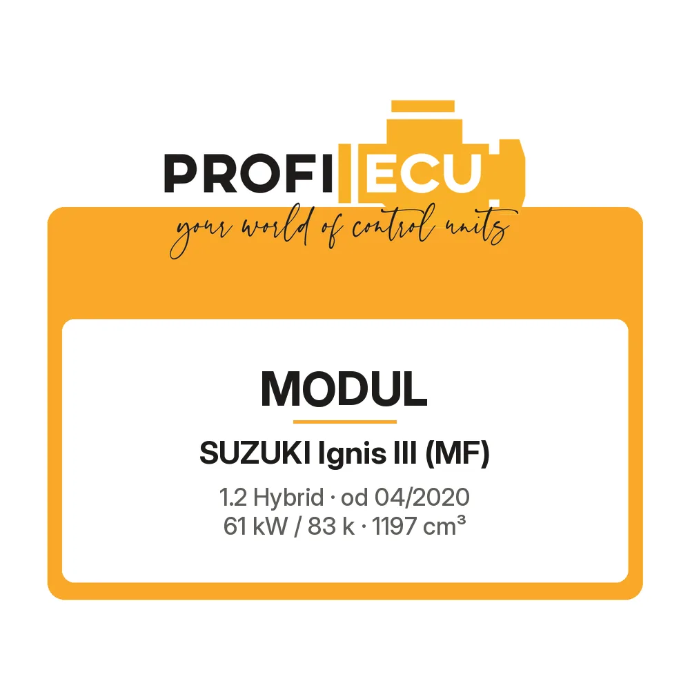 Etiketa ProfiECU: Modul pro Suzuki Ignis III 1.2 Hybrid 61 kW