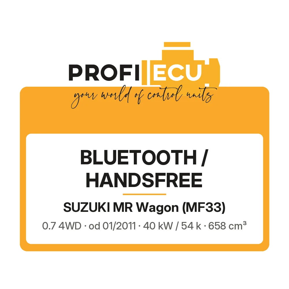 Etiketa ProfiECU: Bluetooth / Handsfree pro Suzuki MR Wagon 0.7 4WD 40 kW