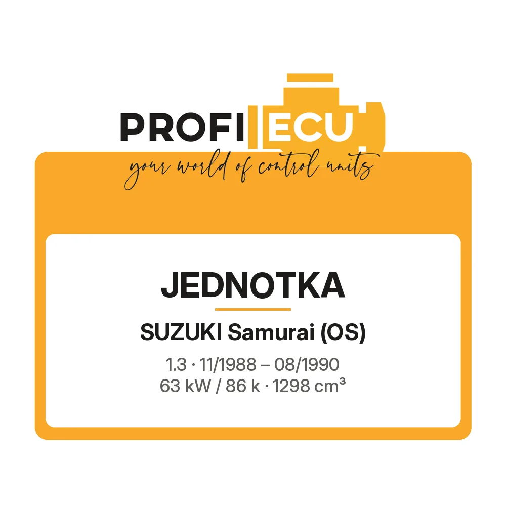 Etiketa ProfiECU: Jednotka pro Suzuki Samurai 1.3 63 kW