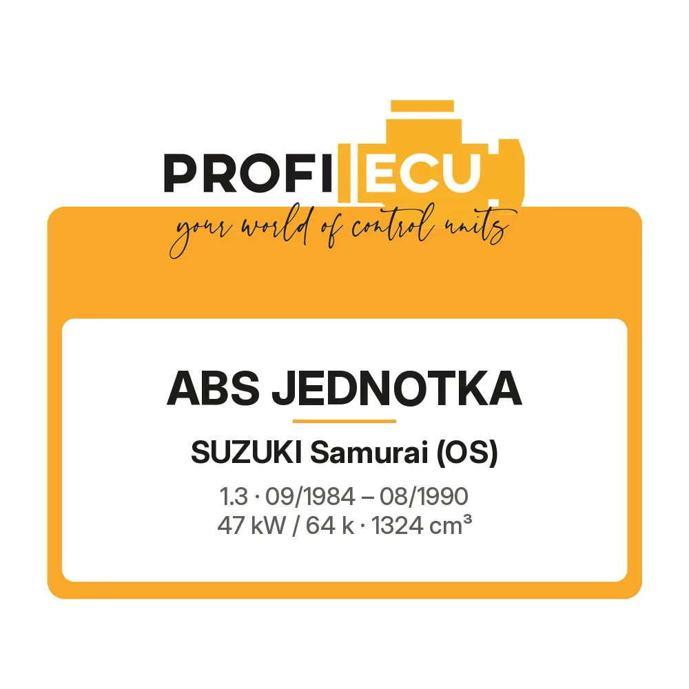 Etiketa ProfiECU: ABS jednotka pro Suzuki Samurai 1.3 47 kW
