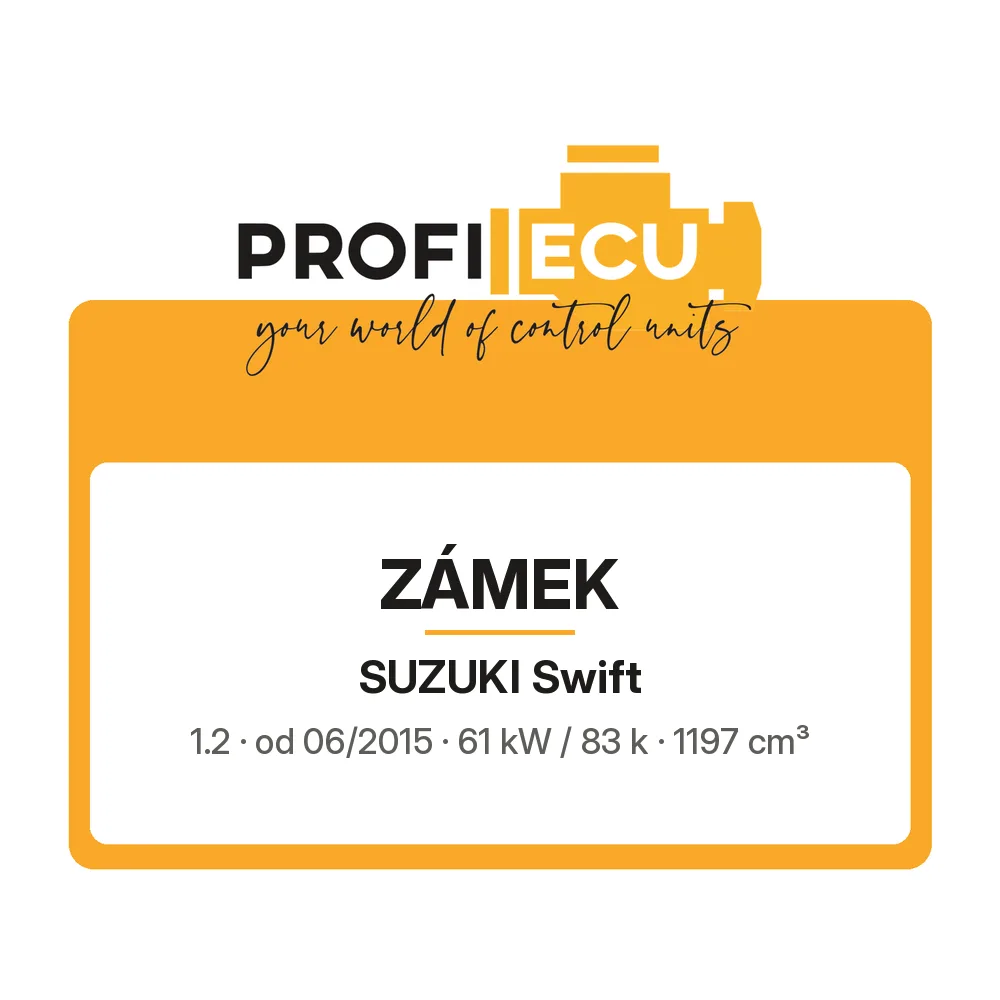 Etiketa ProfiECU: Zámek pro Suzuki Swift 1.2 61 kW