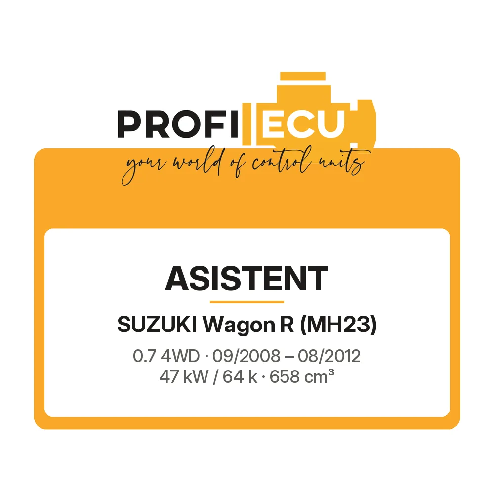 Etiketa ProfiECU: ASISTENT pro Suzuki Wagon R 0.7 4WD 47 kW