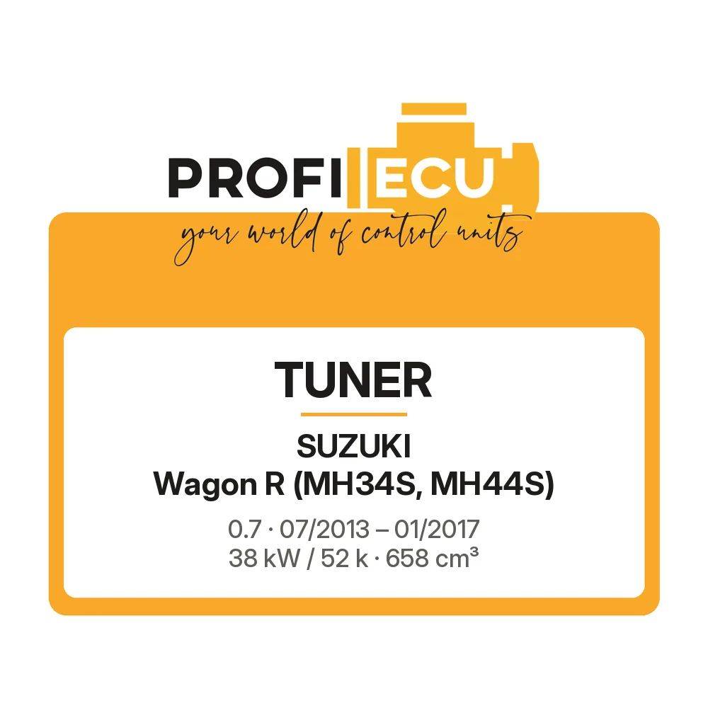 Etiketa ProfiECU: Tuner pro Suzuki Wagon R 0.7 38 kW