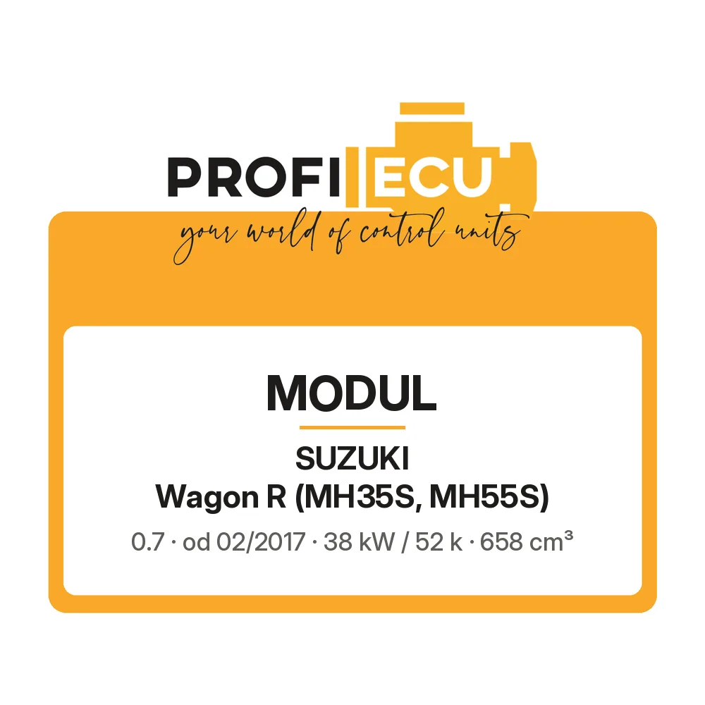 Etiketa ProfiECU: Modul pro Suzuki Wagon R 0.7 38 kW