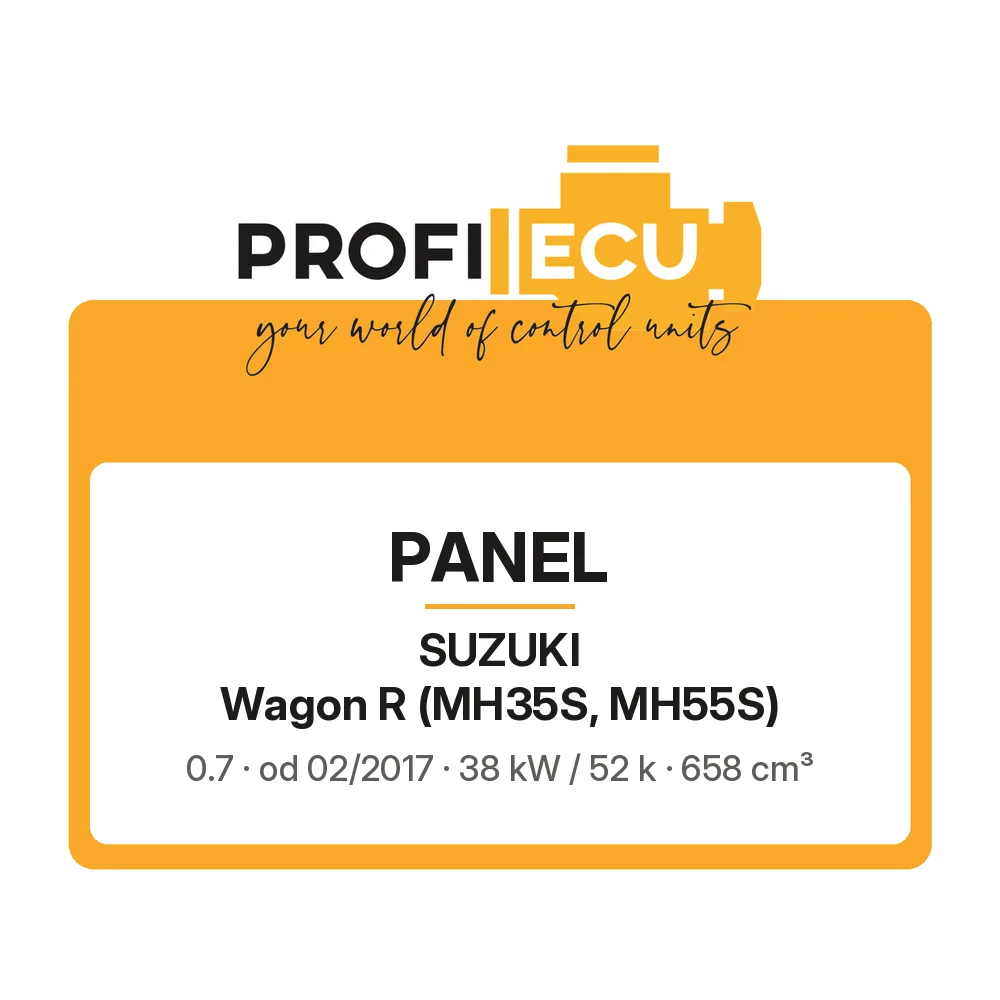 Etiketa ProfiECU: Panel pro Suzuki Wagon R 0.7 38 kW