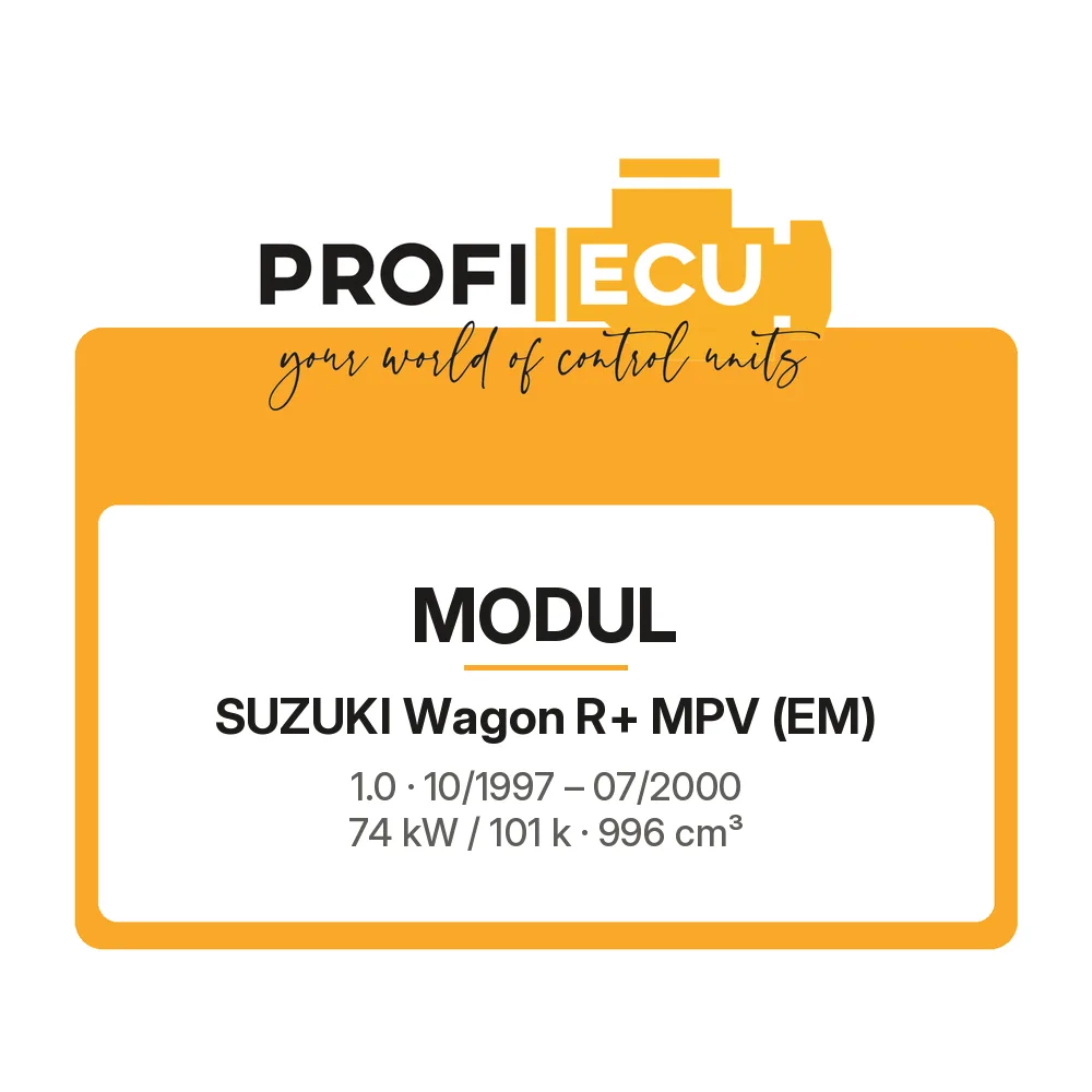 Etiketa ProfiECU: Modul pro Suzuki Wagon R+ MPV 1.0 74 kW