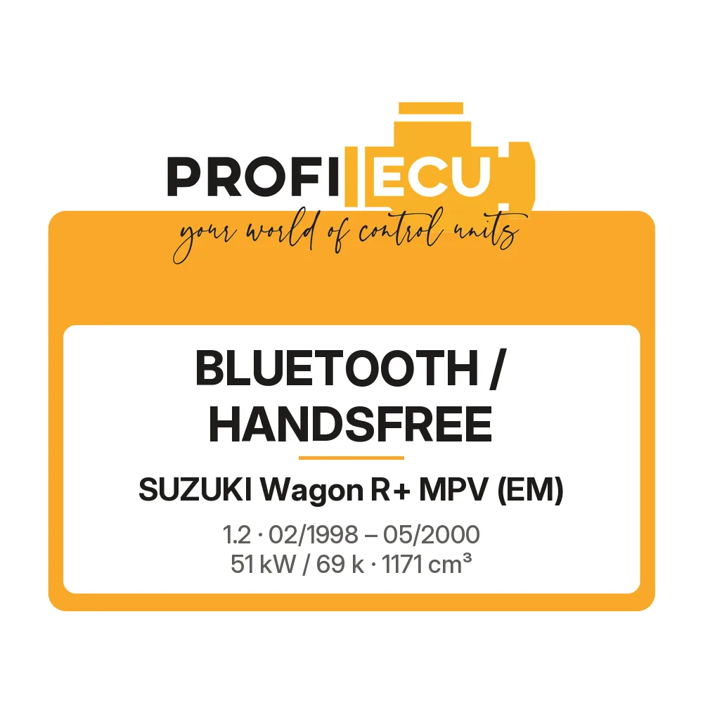 Etiketa ProfiECU: Bluetooth / Handsfree pro Suzuki Wagon R+ MPV 1.2 51 kW