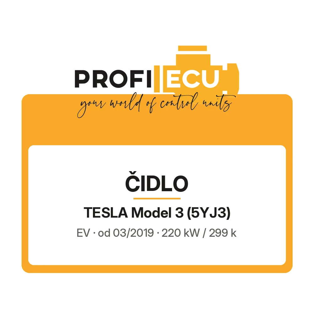 Etiketa ProfiECU: Čidlo pro Tesla Model 3 EV