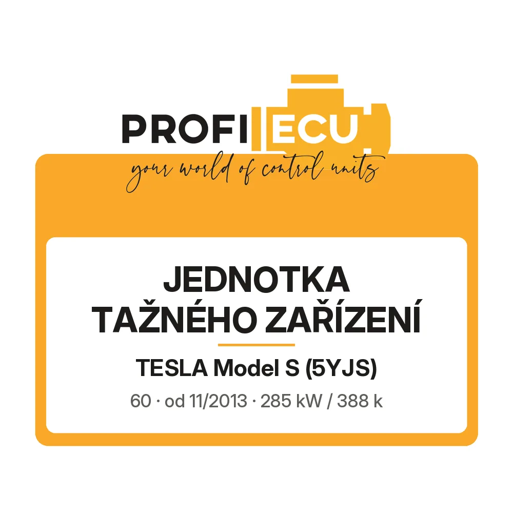 Etiketa ProfiECU: jednotka tažného zařízení pro Tesla Model S 60