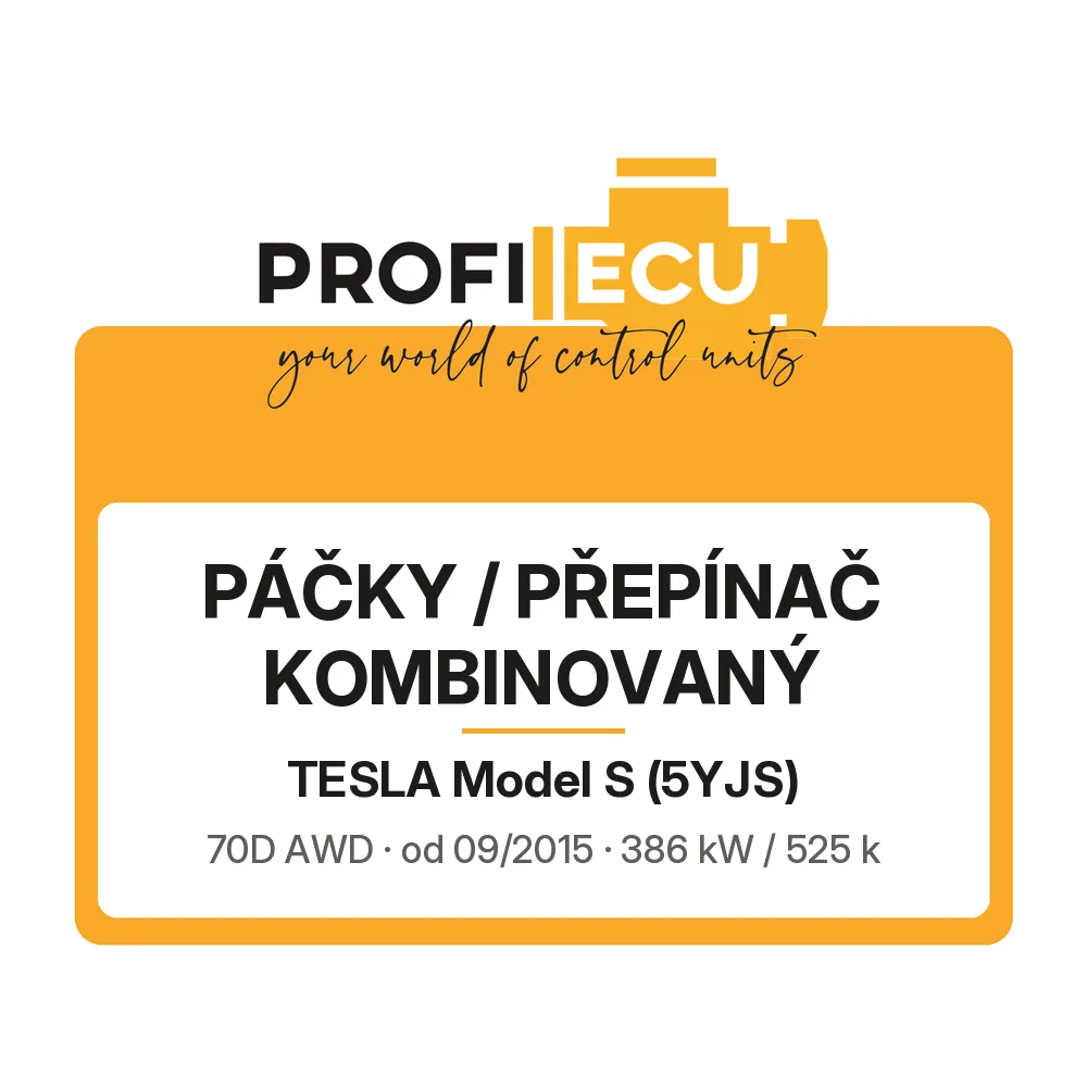 Etiketa ProfiECU: Páčky / Přepínač kombinovaný pro Tesla Model S 70D AWD