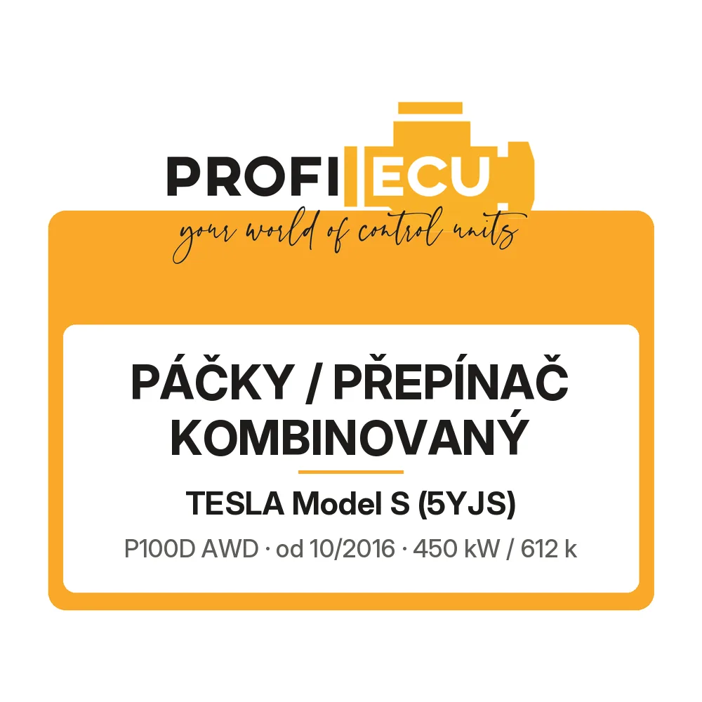 Etiketa ProfiECU: Páčky / Přepínač kombinovaný pro Tesla Model S P100D AWD