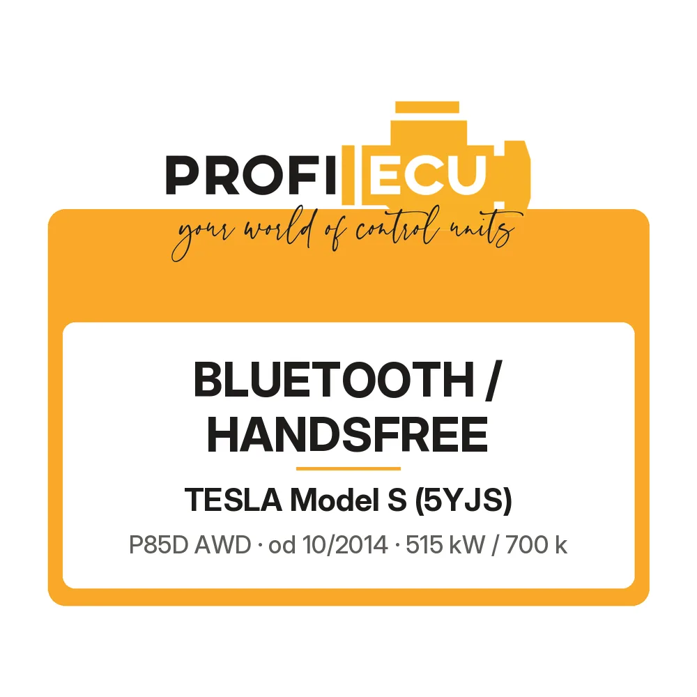 Etiketa ProfiECU: Bluetooth / Handsfree pro Tesla Model S P85D AWD