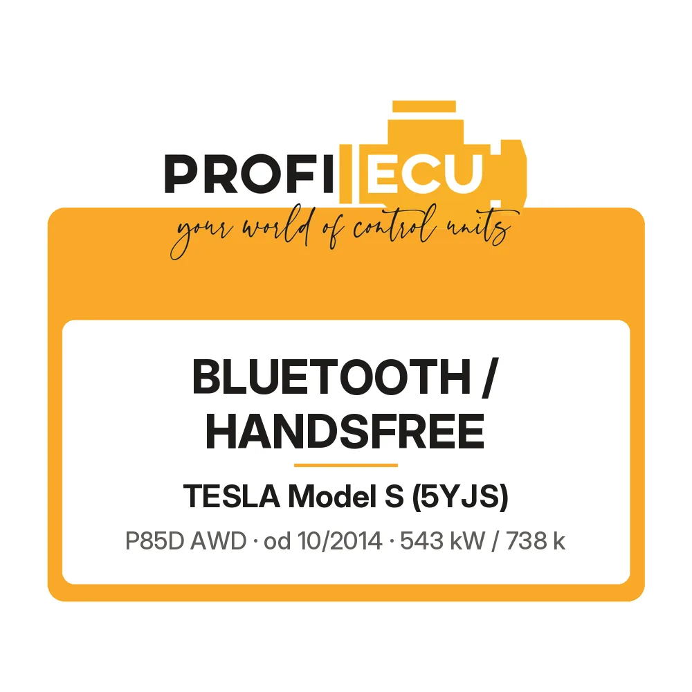Etiketa ProfiECU: Bluetooth / Handsfree pro Tesla Model S P85D AWD