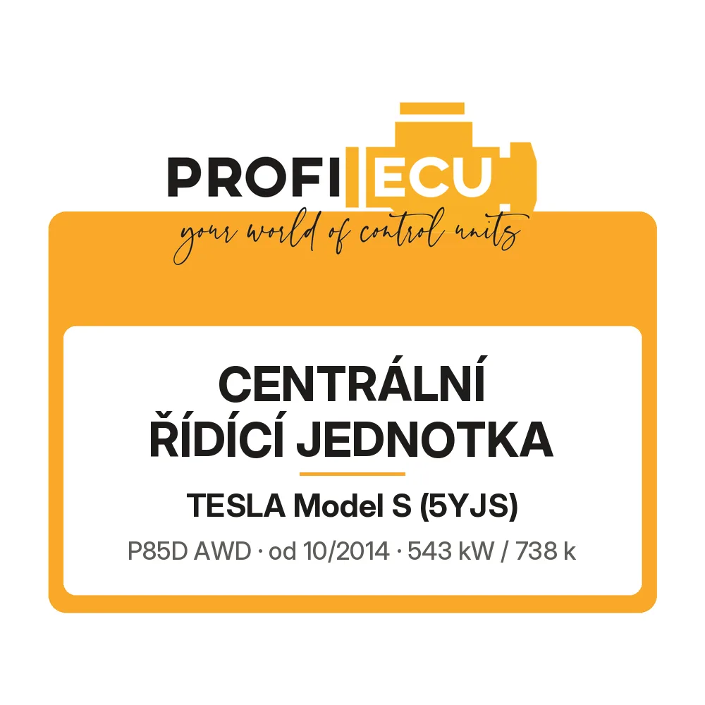 Etiketa ProfiECU: Centrální řídící jednotka pro Tesla Model S P85D AWD