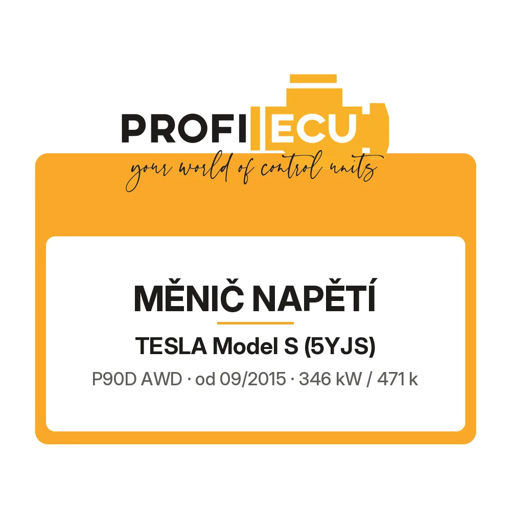 Etiketa ProfiECU: Měnič napětí pro Tesla Model S P90D AWD