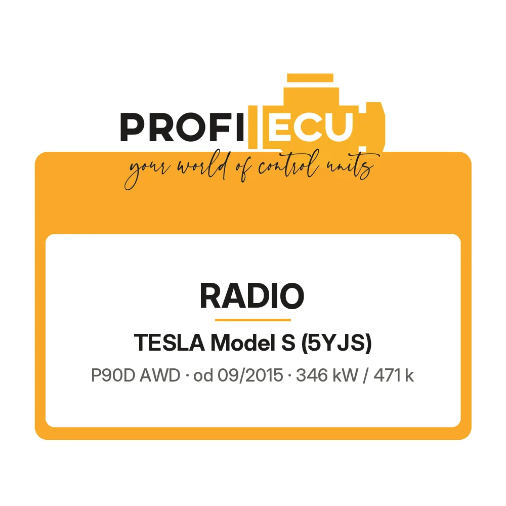 Etiketa ProfiECU: Radio pro Tesla Model S P90D AWD