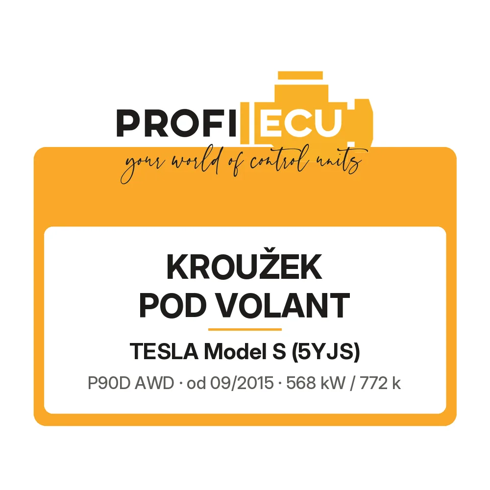 Etiketa ProfiECU: Kroužek pod volant pro Tesla Model S P90D AWD
