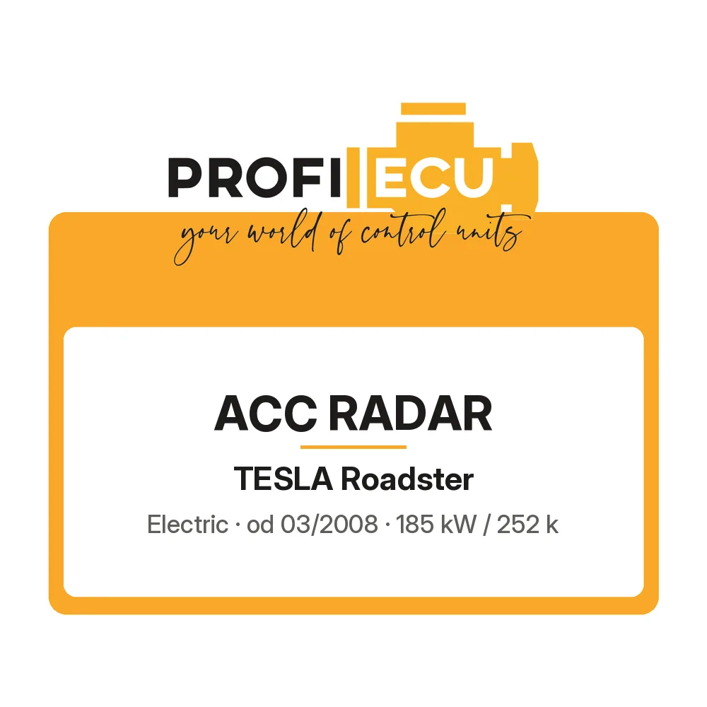 Etiketa ProfiECU: ACC Radar pro Tesla Roadster Electric