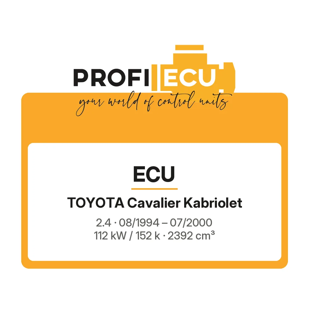 Etiketa ProfiECU: ECU pro Toyota Cavalier Kabriolet 2.4 112 kW