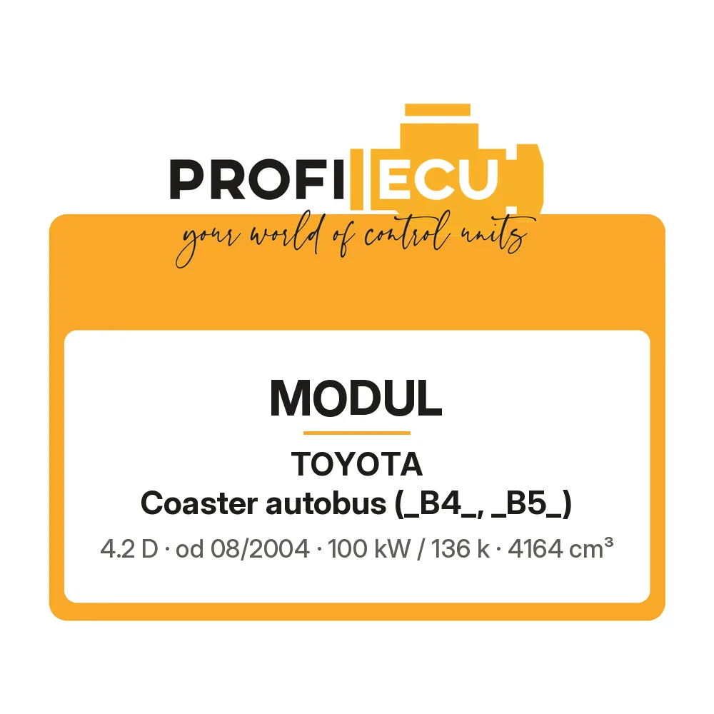 Etiketa ProfiECU: Modul pro Toyota Coaster autobus 4.2 D 100 kW