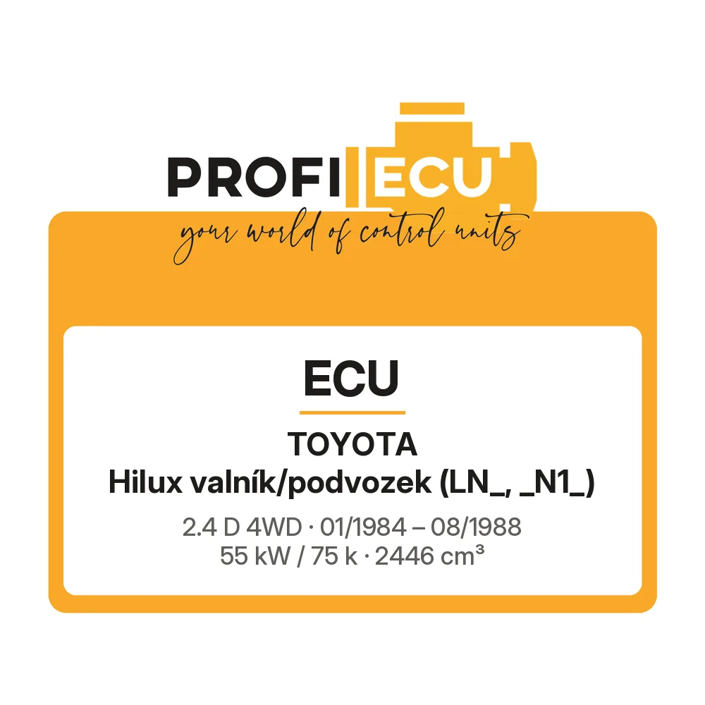 Etiketa ProfiECU: ECU pro Toyota Hilux valník/podvozek 2.4 D 4WD 55 kW