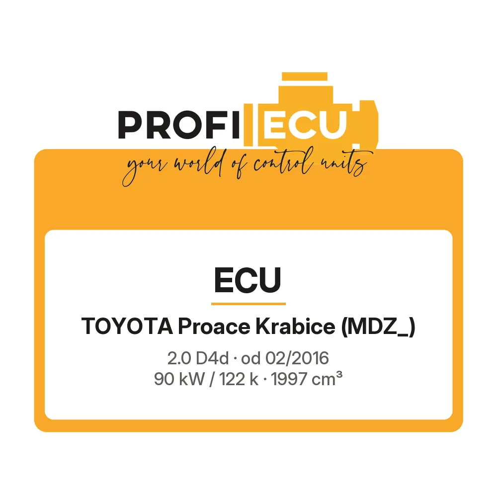Etiketa ProfiECU: ECU pro Toyota Proace Krabice 2.0 D4d 90 kW