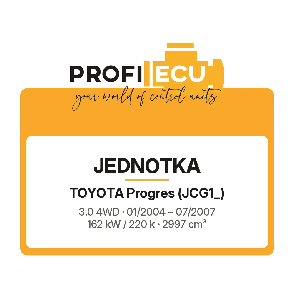 Etiketa ProfiECU: Jednotka pro Toyota Progres 3.0 4WD 162 kW