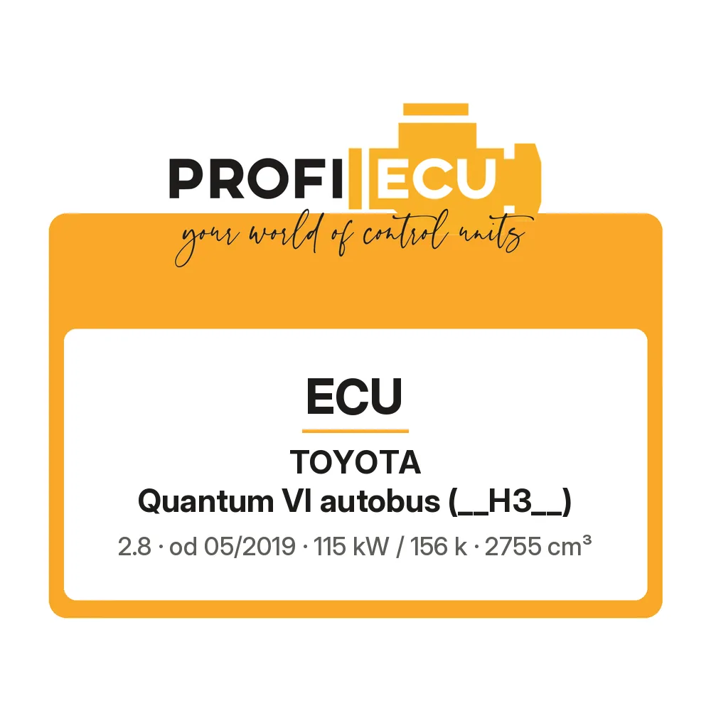 Etiketa ProfiECU: ECU pro Toyota Quantum VI autobus 2.8 115 kW